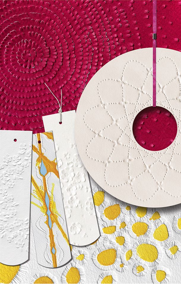 Prägung - Farbe - Papier